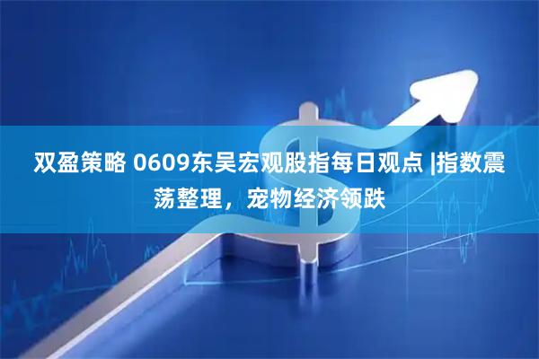双盈策略 0609东吴宏观股指每日观点 |指数震荡整理，宠物经济领跌